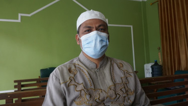 Putra Abu Bakar Ba'asyir, Abdul Rochim Ba'asyir, saat ditemui di kompleks Pesantren Al Mukmin Ngruki, Cemani, Sukoharjo, pada Kamis, 31 Desember 2020.