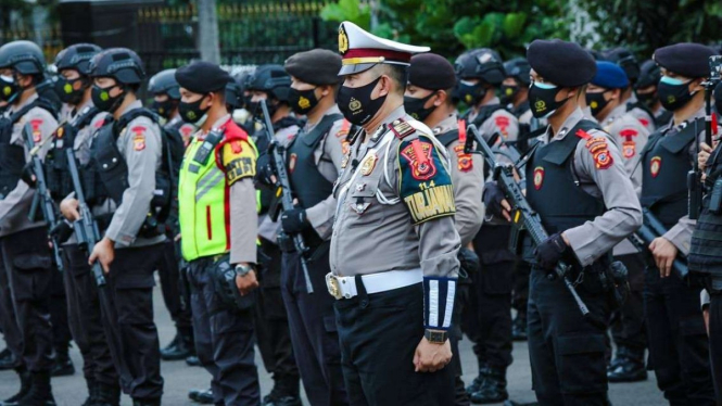 Apel aparat kepolisian. Foto ilustrasi.