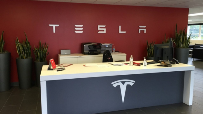 Kantor Tesla di Amerika Serikat (AS).