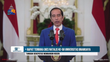 Presiden Joko Widodo Hadiri Dies Natalis ke-58 Universitas Brawijaya Malang