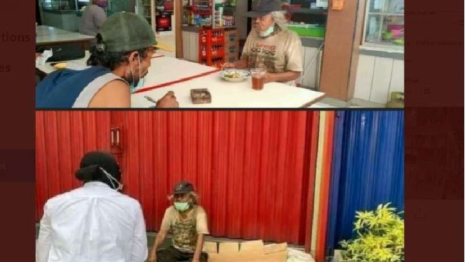 Mensos Risma temui gelandangan di Jakarta