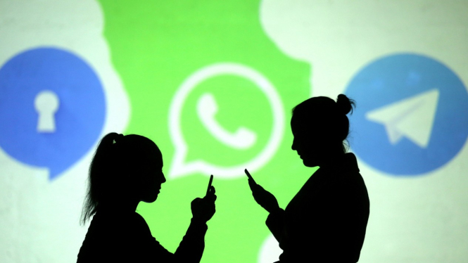 Aplikasi Signal, WhatsApp dan Telegram.