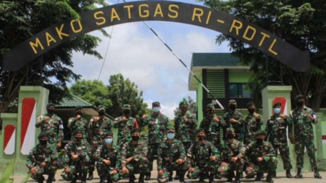 VIVA Militer: Satuan Yonif 744/Satya Wira Yudha di Mako Satgas Pamtas RI-RDTL