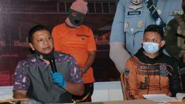 Konferensi pers penangkapan polisi gadungan