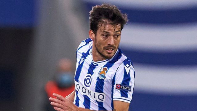 Gelandang Real Sociedad, David Silva.
