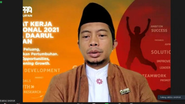 Abdul Ghofur saat menyampaikan sambutannya