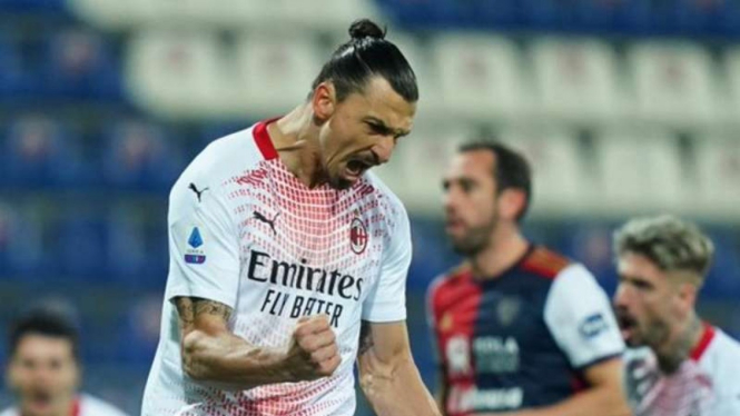 Bomber AC Milan, Zlatan Ibrahimovic.