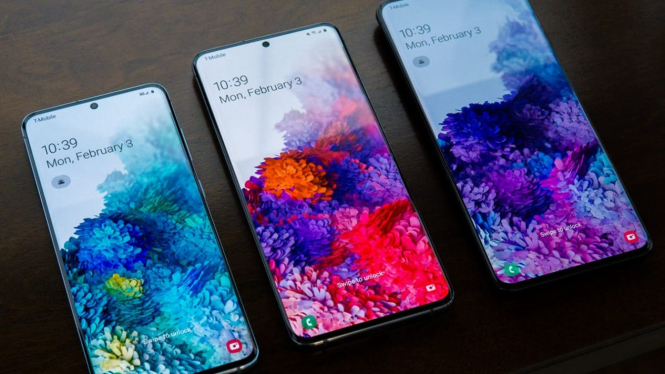 Samsung Galaxy S20 series.