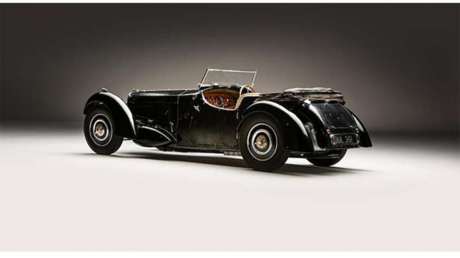 Mobil Bugatti 57 S bakal dilelang dan diperkirakan laku Rp95 Miliar.