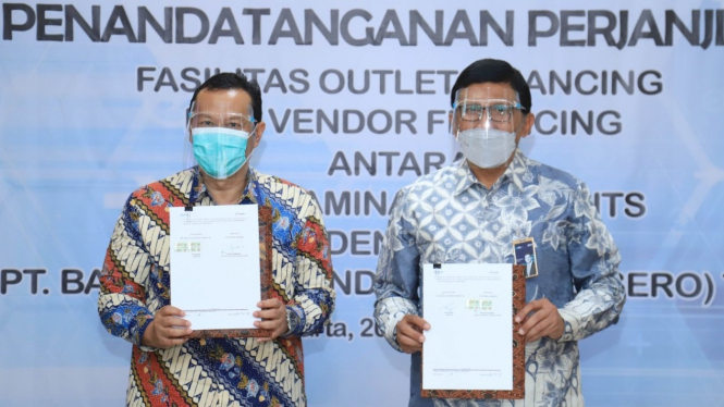 Penandatanganan perjanjian kerjasama BRI dan Pertamina Lubricants (20/01)