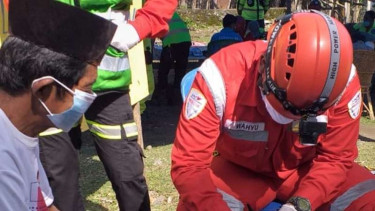 Tim tanggap bencana Kaltim Prima Coal.