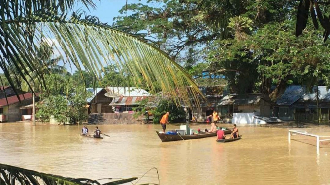 Banjir besar. (Foto ilustrasi).