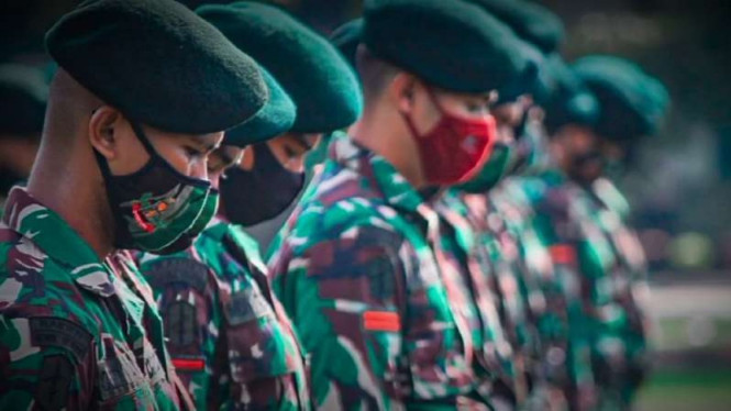 VIVA Militer: Pasukan Yonif 405/Surya Kusuma sang Banteng Loreng.