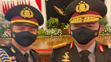 Asisten Ajudan Jokowi selfi bersama Kapolri Jenderal Listyo Sigit