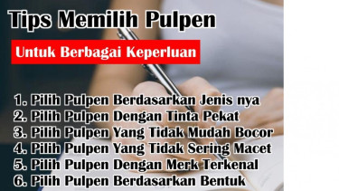 tips memilih pulpen
