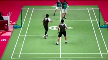 Ganda putra Indonesia, Mohammad Ahsan/Hendra Setiawan di BWF World Tour Finals