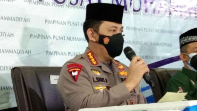 Kapolri Listyo Sigit berkunjung ke kantor PP Muhammadiyah.