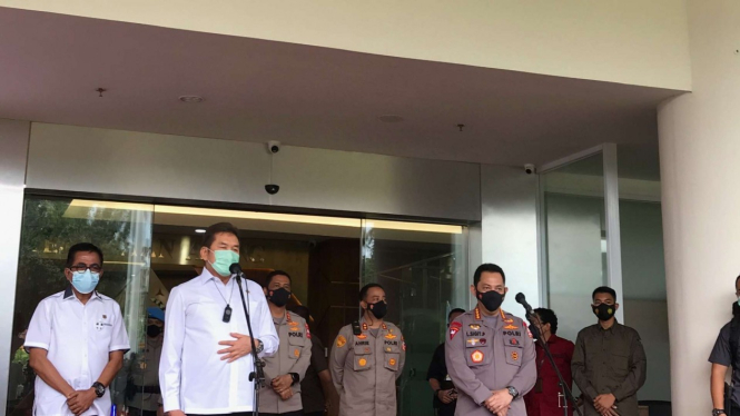 Kapolri Jenderal Listyo Sigit bertemu Jaksa Agung ST Burhanuddin.