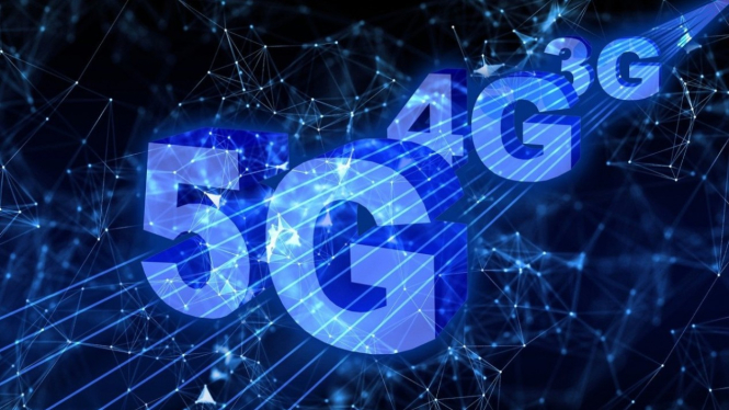 Jaringan 3G, 4G, dan 5G.