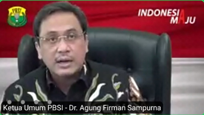 Ketua Umum PP PBSI periode 2020-2024, Agung Firman Sampurna.