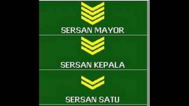 VIVA Militer: Lambang pangkat Sersan TNI