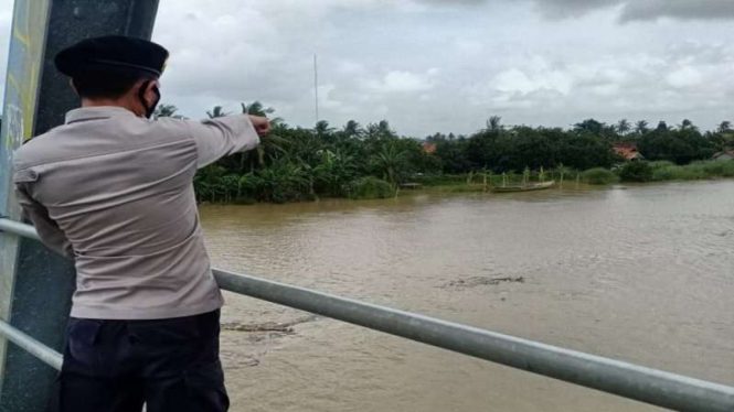 Sungai Citarum di Muaragembong Bekasi  