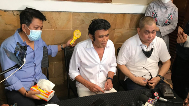Konferensi pers Rhoma Irama.