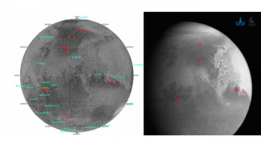Penampakan terbaru Planet Mars yang difoto Tianwen-1 China.