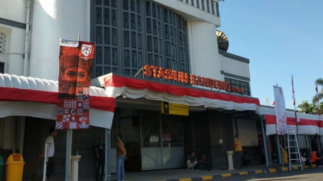 Stasiun kereta api Bandung, Jabar, Rabu, 10 Februari 2021.