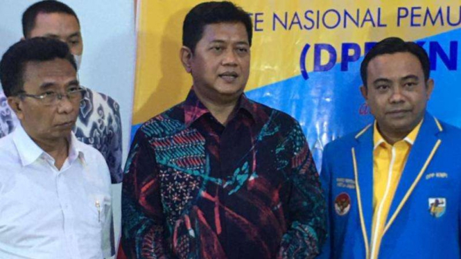 Koordinator Presidium Majelis Nasional KAHMI, Viva Yoga Mauladi, dan Ketum KNPI.