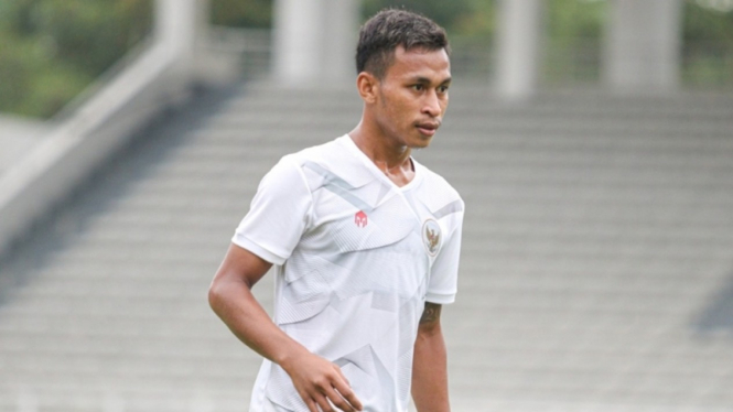 Osvaldo Haay dalam pemusatan latihan Timnas Indonesia