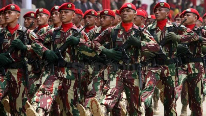 VIVA Militer: Prajurit Komando Pasukan Khusus (Kopassus) TNI Angkatan Darat