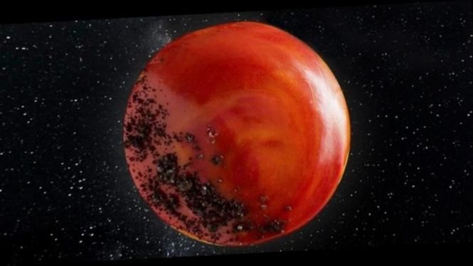 Mars Doughnut, donat Planet Mars kreasi Krispy Kreme.