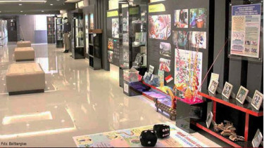 Salah satu Area Pelayanan Galeri Riset Kesehatan yang menampilkan beragam dokumentasi dan karya riset serta inovasi bidang kesehatan