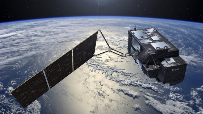 Satelit di orbit Bumi.