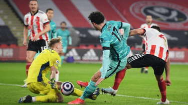 Pertandingan Sheffield United vs Liverpool