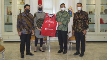 Pertemuan Anies Baswedan, Erick Thohir dan PP Perbasi