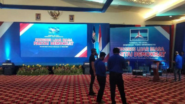 Ruang KLB Demokrat di hotel The Hill Sibolangit