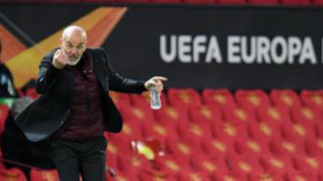 Pelatih AC Milan, Stefano Pioli.