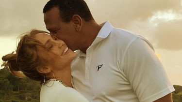 Jennifer Lopez dan Alex Rodriguez.