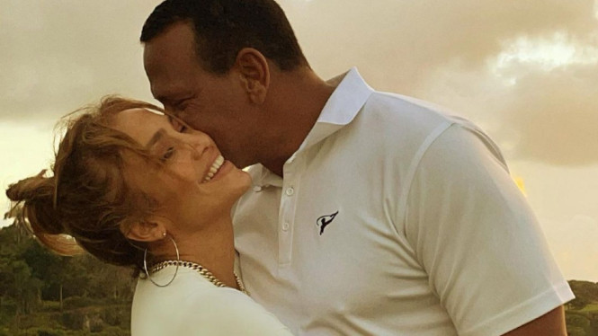 Jennifer Lopez dan Alex Rodriguez.