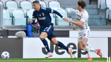 Cristiano Ronaldo saat Juventus vs Benevento