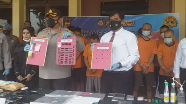 Satnarkoba Polres Garut berhasil mengamankan 24 orang tersangka narkoba.