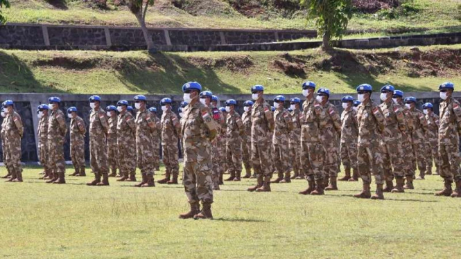 VIVA Militer: 146 Personel Garuda Satgas TNI XXXIX-B BGC/MONUSCO