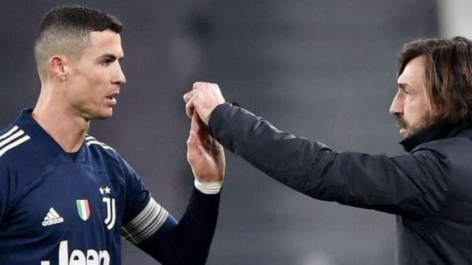 Cristiano Ronaldo dan Andrea Pirlo