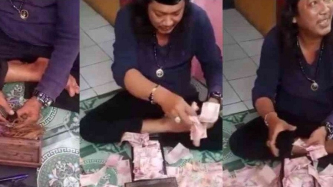 Herman, ustaz gondrong yang heboh viral bisa gandakan uang