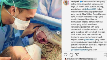 Artis Randy Pangalila dikaruniai anak pertama