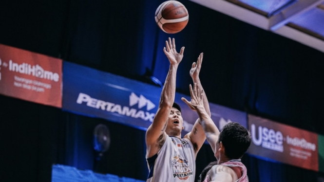 Pertandingan Satria Muda vs West Bandits di IBL 2021
