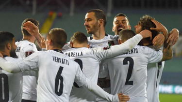 Selebrasi pemain Timnas Italia