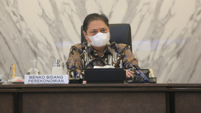 Ketua KPCPEN sekaligus Menko Perekonomian Airlangga Hartarto